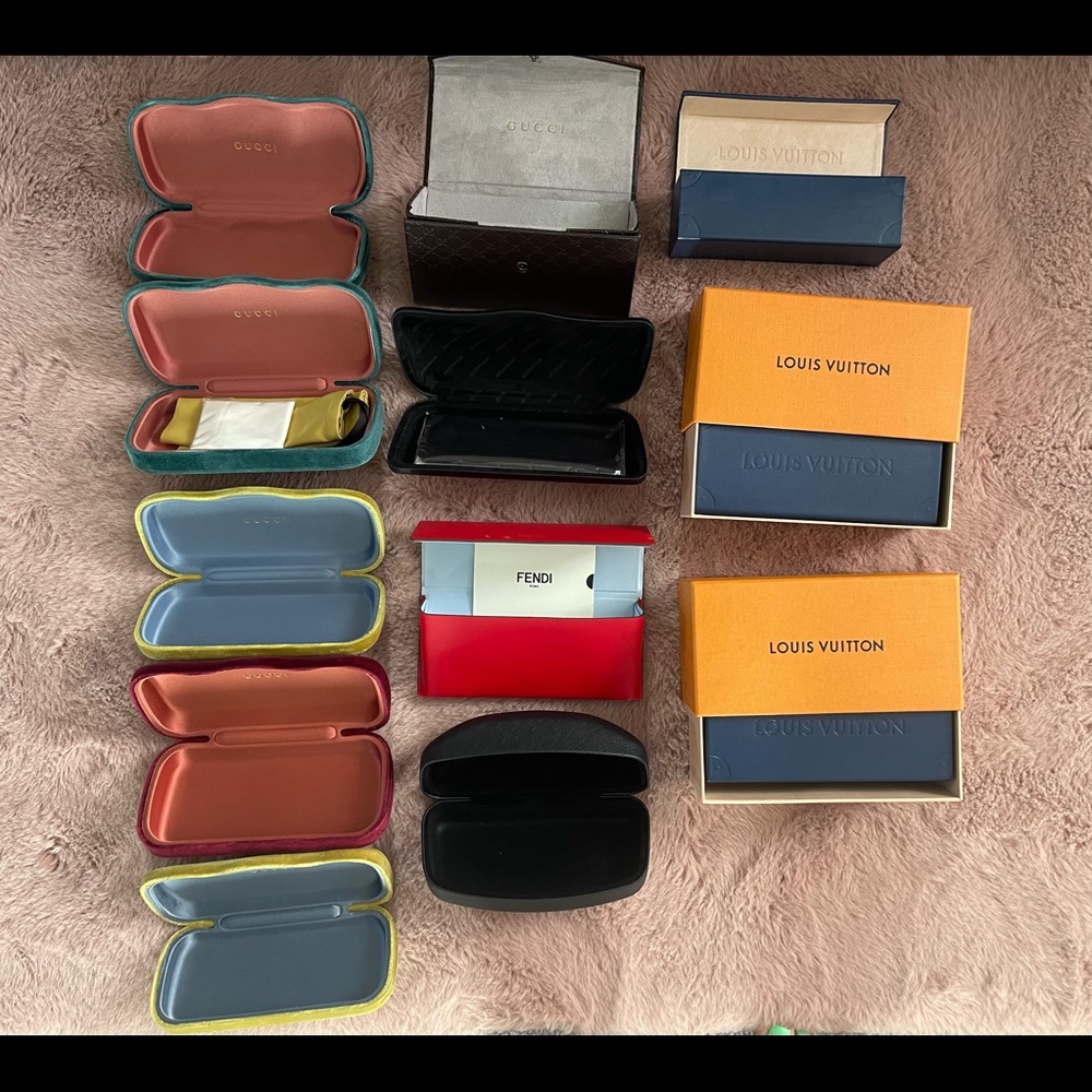 Designer sunglass cases! Excellent condition!